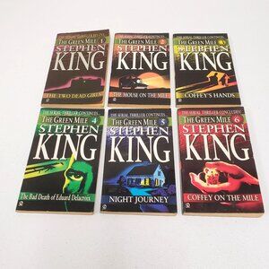 Stephen King The Green Mile Paperback Book Lot of 6 Novel Set